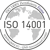 QMS ISO 14001 zertifiziert