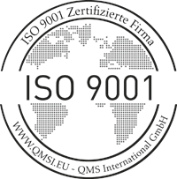 QMS ISO 9001 zertifiziert